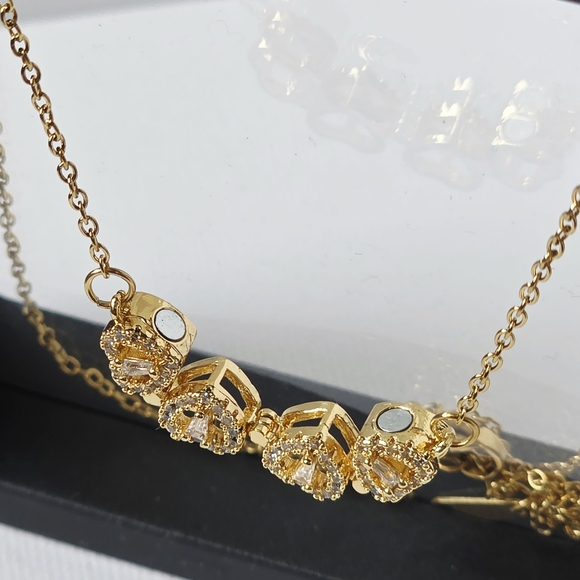 N0017 S-steel 4 Clover Pendant Necklace - Picture 7 of 10